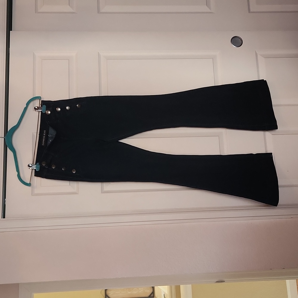 Express Sailor flare leg denim